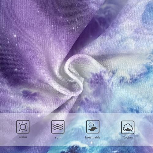 Vibrant Blue Purple Gradient Cloud Toddler Underwear Custom 2t Cotton Girl Panties Cute Personalized Briefs Underpants3