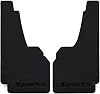 4 Piezas Guardabarros Universales de Goma, Protector contra Salpicaduras, Delanteros o Traseros (Negro) 1