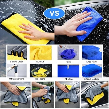 Image of 10 PCS Car Cleaning Kit for Interior & Exterior, Car Detailing Tools with Microfiber Duster, Cleaning Brushes, Oil Film Brush, Glass Anti-Fog Spray, Suction Cup Dent Puller & Mini Air Duster