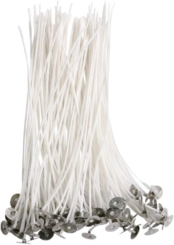 EXCEART Candle Wick Bases 200pcs 9cm Wick Sustainers for Stable Burning Candle Making