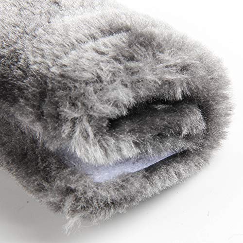 Amooca Soft Faux Sheepskin Seat Belt Shoulder Pad For A More Comfortable Driving, Compatible With Adults Youth Kids - Car, Truck, Suv, Airplane,Carmera Backpack Straps 2 Packs Dark Gray #TOP7