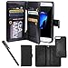 Urvoix for iPhone 7 / iPhone 8 (4.7 Wallet Leather Flip Card Holder Case, 2 in 1 Detachable Magnetic Back Cover iPhone 7 / iPhone 8 (NOT for 7Plus) Black