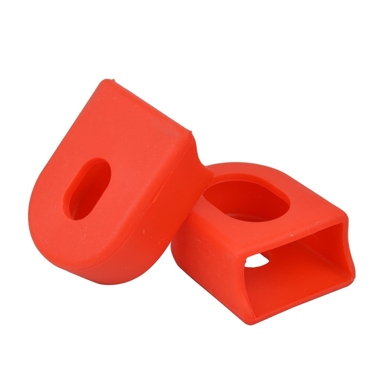 GUANGGUANG Heartwarming Shop 2pcs/Pair Bicycle Accessories Mountain Bike Carbon Fiber Fixed Gear Pedal Crank Case Cycling Protector Cover Cap (Color : Red)
