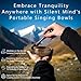 Silent Mind Tibetan Singing Bowl Set – Easy to Play & Beginner Friendly Meditation Bowl with Cushion, Mallet & Case | Stress Relief & Mindfulness | Gift-Ready