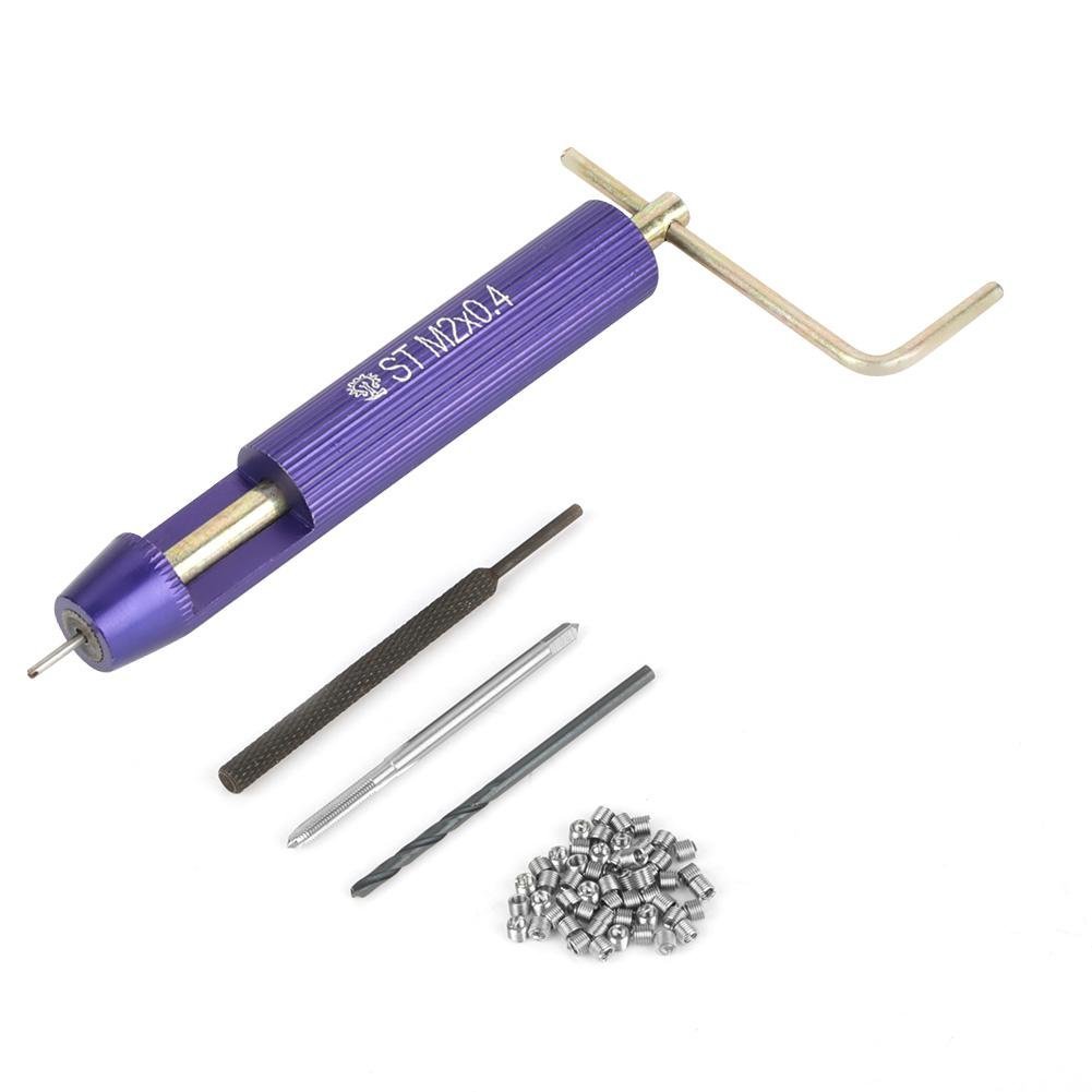 Kit di installazione per riparazione filo 50 pezzi Kit di acciaio inox tipo (M2 x 2D)