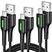Produktbild INIU Micro USB Kabel, [3 Stück] QC 3.1A USB Micro Schnellladekabel, (3+1+0.5m) Datenkabel mit geflochtenem Nylon für Samsung S7 S6 Kindle Edge Motorola HTC Xbox One Amazon Fire Kids Tablet usw.