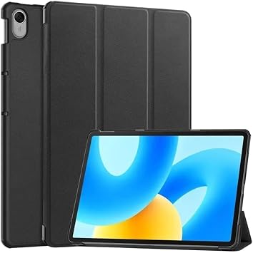 Tablet Case Suitable for Huawei MatePad 11.5S 2024 TGR-W09 TGR-W10 DMG-W00 Tri-Folding Stand Magnetic Smart Shell.Black