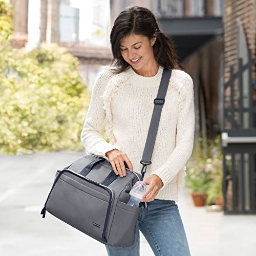 Bolsa Maternidade MainFrame Satchel, Skip Hop, Ardósia, 44.5x16x33 cm