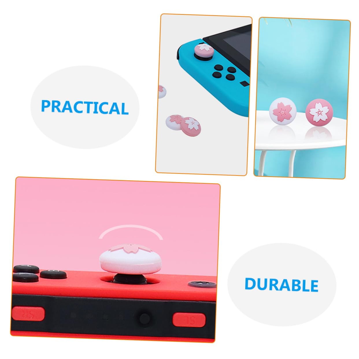 ULTECHNOVO 80piezas Cubiertas De Joystick Para Consola Switch Tapas De Agarre Antideslizantes De Protección y Estilo Para Controladores Switch y Mejora La Precisión y Experiencia