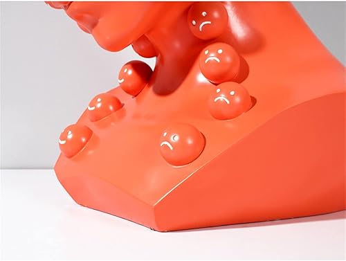 Miniatura 4 de Chinese feng Shui Statue Sculpture Desktop Statue Ornament Figure Head Sculpture Ornaments Fiberglass Art Home Decorations Happy or Unhappy Decors