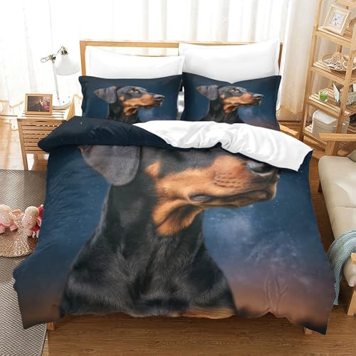 Housse de couette dinosaure 3D ultra douce et résistante avec fermeture éclair