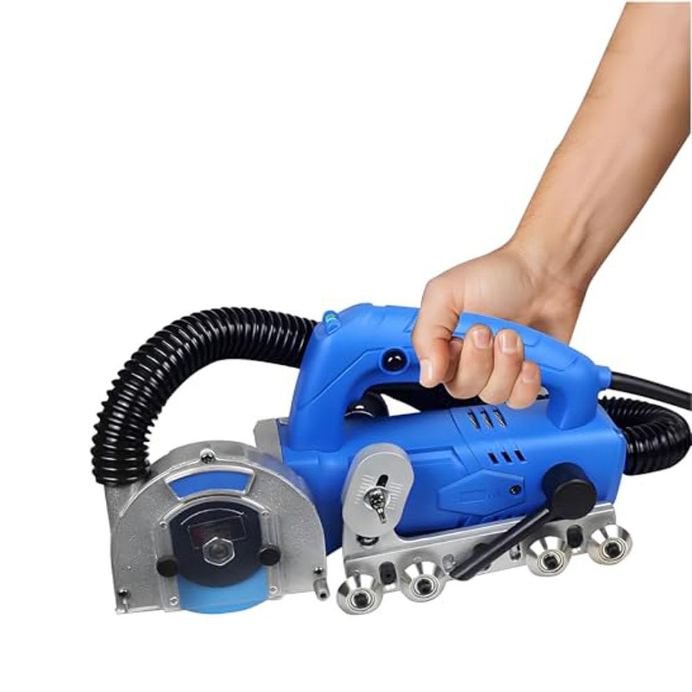 Máquina Portátil Autoaspiradora para Abrir Juntas De Baldosas De 9000 RPM,Limpiador De Juntas Eléctrico De 1200W,Ranuradora Multifuncional,para Reparación Y Rejuntado Baldosas Cerámica