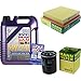 Produktbild QR-PARTS 69361958 Filter Set Inspektionspaket 5 Liter Motoröl Leichtlauf High Tech 5W-40 MANN-FILTER Luftfilter Ölfilter