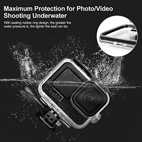 Waterproof Case for GoPro Hero 10/9 60M Underwater Protective Case for Hero 10/9 Black with Quick Release Bracket and Thumb Screw - Image 2
