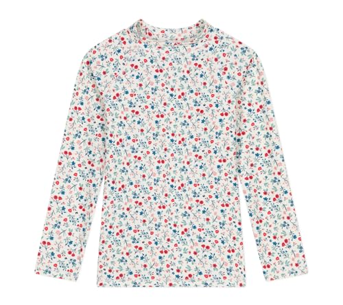 Tee-shirt manches longues anti UV fille vêtement soleil été marine