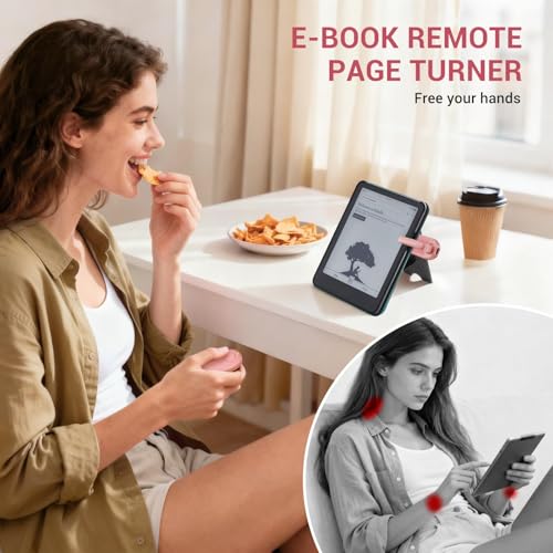Image of CoBak Remote Page Turner - Page Turning & Camera Remote Shutter for Kobo, E-Readers, iPad & iPhone, Compatible with Kindle Paperwhite - Wireless Control for Reading, Photos & Video