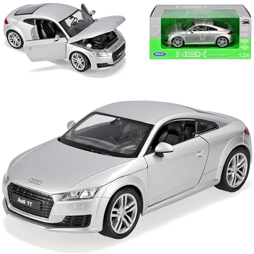 A*U*D*I TT 8S Coupe Silber 3. Generation Ab 2014 1/24 Welly Modell Auto