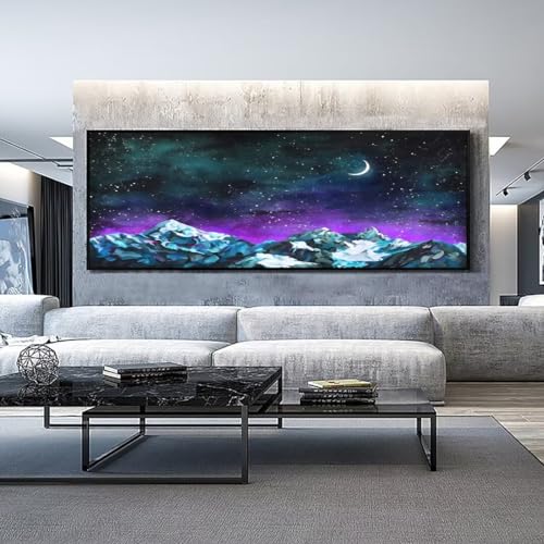 Peinture Diamant Adulte pour Décoration Salon | Grand Paysage Surnaturel 150x50cm 5D
