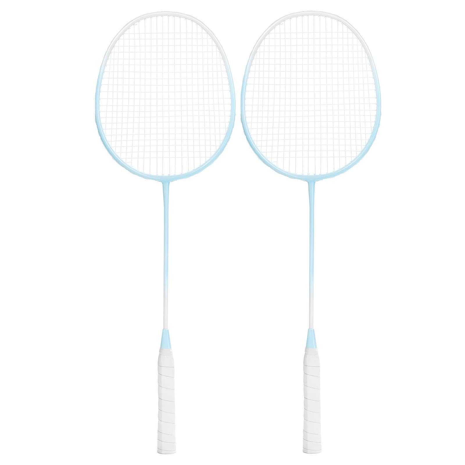 Luminous Badminton Rackets Set Anti Slip Handle Lightweight Glow in The Dark Pink Sporting Goods | Tennis & Racquet Sports | Badminton-image-13