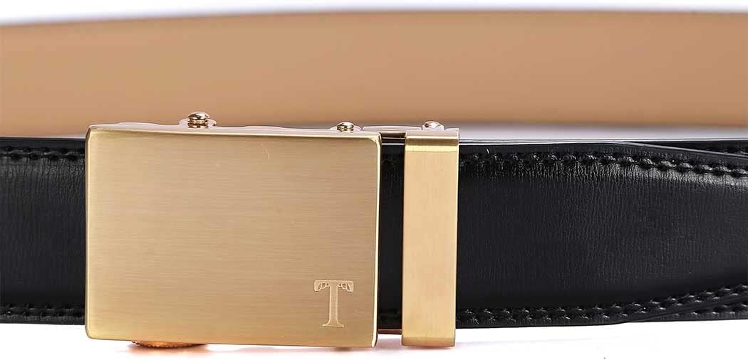 Tonywell Ratchet Belts for Men, Leather Dress Casual Belt, 1 3/8" Adjustable with Comfort Click Buckle - Image 8