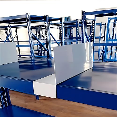 8Gnituhs Lot de 20 séparateurs d'étagères en PVC, 30 x 12 cm, 1 mm, pour entrepôt, Armoire à vêtements, étagère d'entrepôt, Blanc