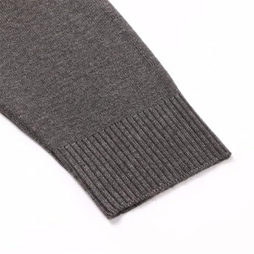 Mens Cardigan Sweater Long Sleeve V Neck Buttons Down Knit Patchwork Vintage Casual Cardigan4