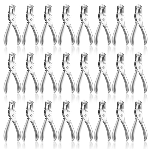 Dimeho 24 Pack Single Hole Punch, 1/4 Inch Hole...