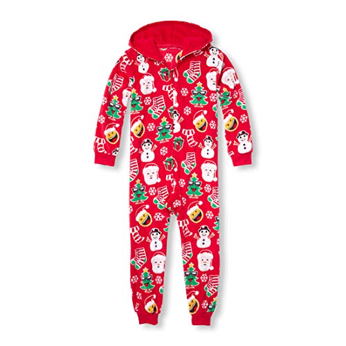 The Children's Place Big Boys' Christmas Onesie, Ruby, L (10/12