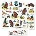 Paper Projects The Gruffalo Stickers en vinyle | Idéal pour décorer les chambres d'enfants et les meubles, bordures multicolore/transparentes, différentes tailles