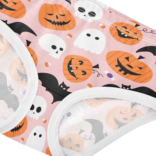 Little Girls' Soft Cotton Underwear Kids Cool Breathable Comfort Briefs Toddler Undies for 2-8 Years4