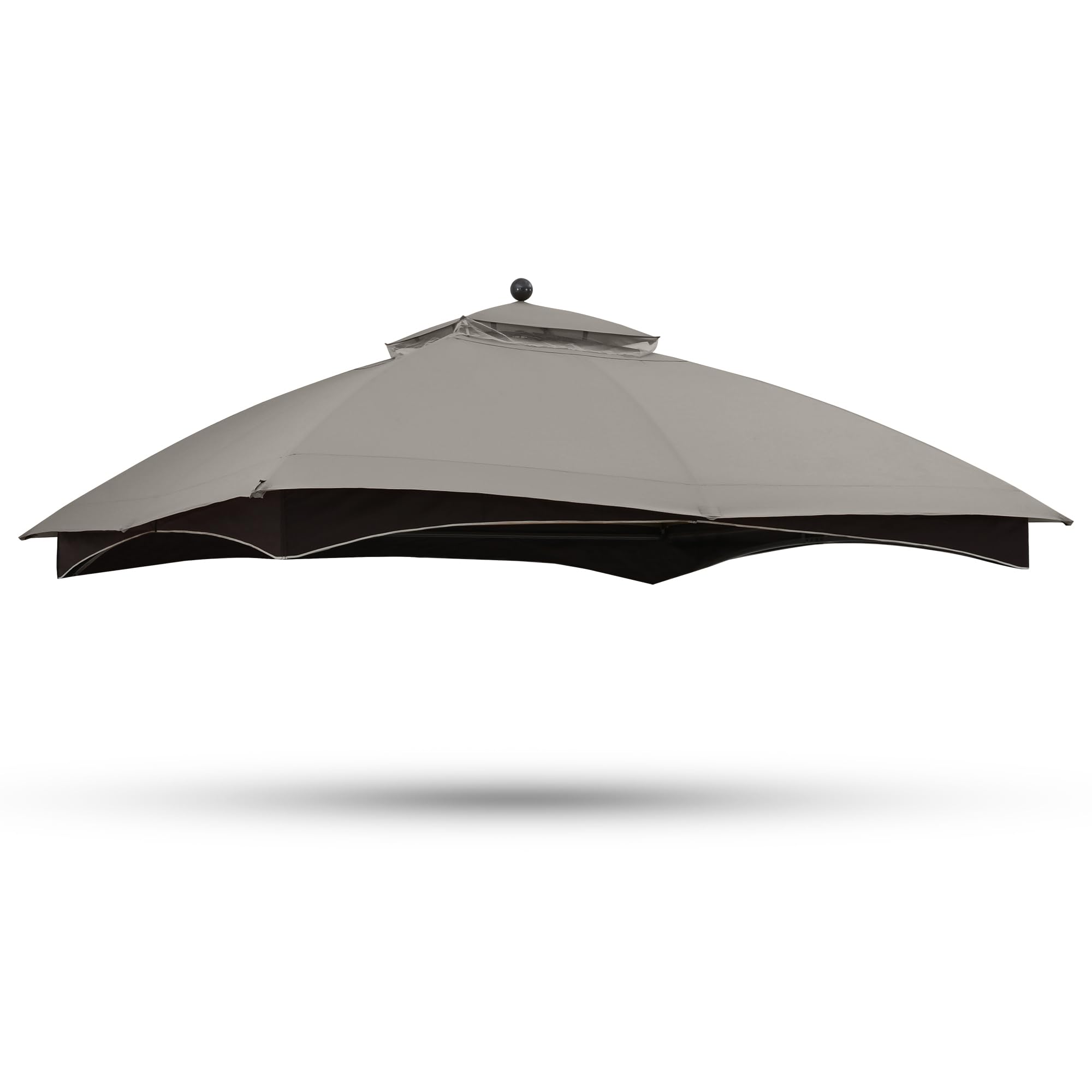 Gazebo Replacement Canopy Top for Lowe's Allen Roth #GF-12S004B-1, Gray