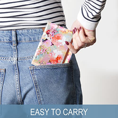 Hsxnam Passport And Vaccine Card Holder Combo, Passport Holder With Vaccine Card Slot, Passport Cover Case With Rfid Blocking, Leather Travel Documents Organizer Protector For Women, Pink Floral #TOP5