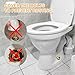 Framad 4PCS Porcelain Toilet Bolt Caps Decorative, No Need to Cut the Bolt and No Tools Required Universal Fit Easy Installation Ceramic Toilet Covers