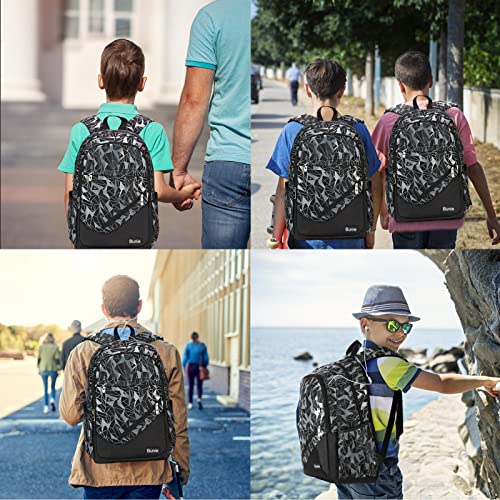 Bunie Boys Backpack for School Large Bookbag Set for Middle High Elementary Casual Daypack