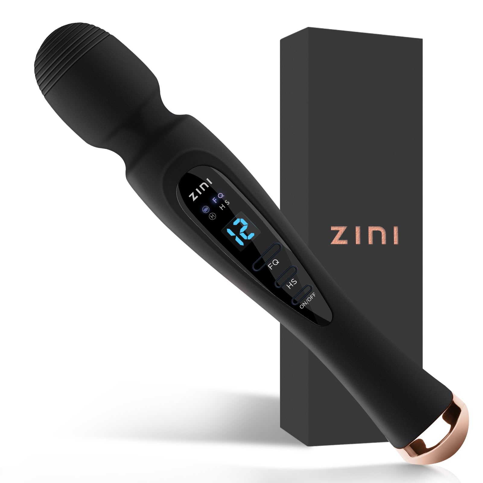 Vibrator Wand Massager for Women -Adult Sex Toys Features LCD Display 12 Vibration Modes Rechargeable Waterproof Ultra Quiet