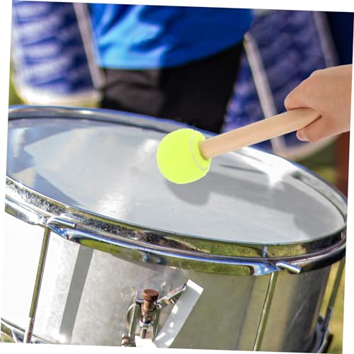 VICASKY 2 piezas baquetas de percusión ligeras para bombo con punta de fieltro color verde miniatura 6
