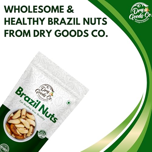 Image of Dry Goods Co Premium Brazil Nuts 200g | Jumbo & Crunchy Exotic Nuts | Rich in Selenium & Healthy Fats | High Protein Snack | Imported Quality | Natural & Lab Tested