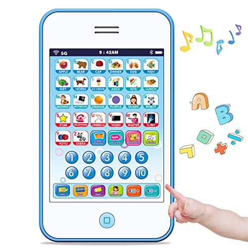 Kids Tablet/Kids Phone Abc Learning For Toddlers Teach Letters, Words ,Numbers And Music - Early Educational Tablet For Kids 3 Years+ #TOP5