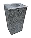 Upstate Stone Works Granite Vase Tapered (5"x4"x9") Gray