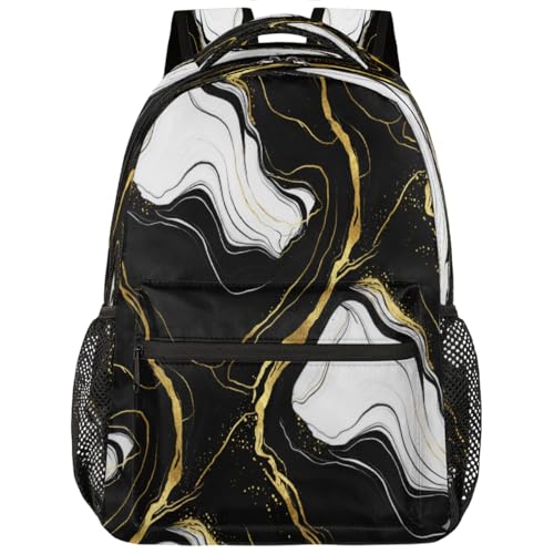 Mochila de viaje ligera de mármol para universidad y escapadas