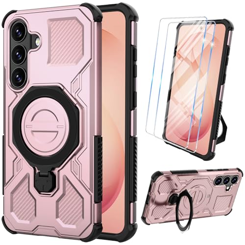 Coque Samsung S26 Plus anti-choc militaire à anneau magnétique