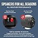 Polk Audio Atrium 5 Outdoor Speakers with Powerful Bass (Pair, Black), All-Weather Durability, Broad Sound Coverage, Speed-Lock Mounting System