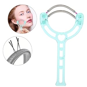 Facial Hair Remover Effective Epilator Portable Face Lips Hair Removal Plastic Spring Device Beauty Tool for Women Men