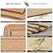 Large Bulletin Board, Foldable 72x48 Inches Cork Board Alternative, Large Felt Board Decorative Pin Board for Wall, Foldable Photo Board Self-Adhesive Vision Board with 36 Pushpins Brown