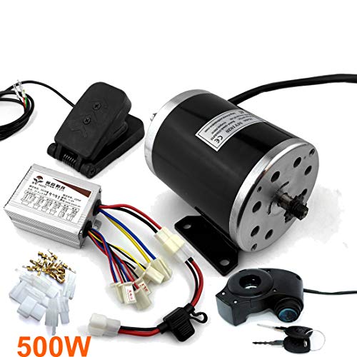 24V36V48V 500W Speed Engine MY1020 Brushed Motor With Foot Bike Replacement Motor Use 25H Or T8F Chain (36V pedal kit)