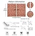 Naphite Red Brick Peel and Stick Wallpaper 3D Faux Brick Contact Paper for Cabinets/Drawers Self Adhesive Removable Wallpaper Wrapping Paper Backsplash Fireplace Kitchen Waterproof 17.7inW 78.7inL