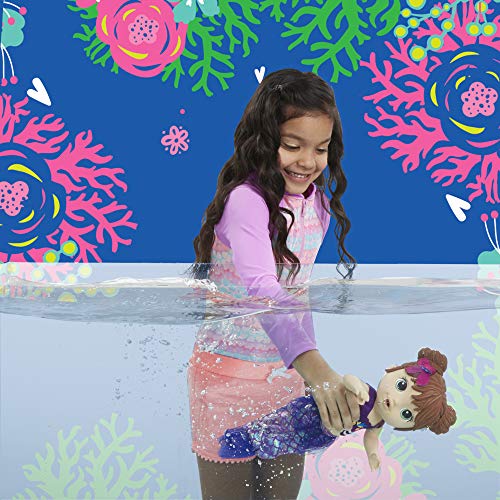 Boneca Baby Alive Linda Sereia Morena - Com saia transformável em cauda cintilante - E3691 - Hasbro