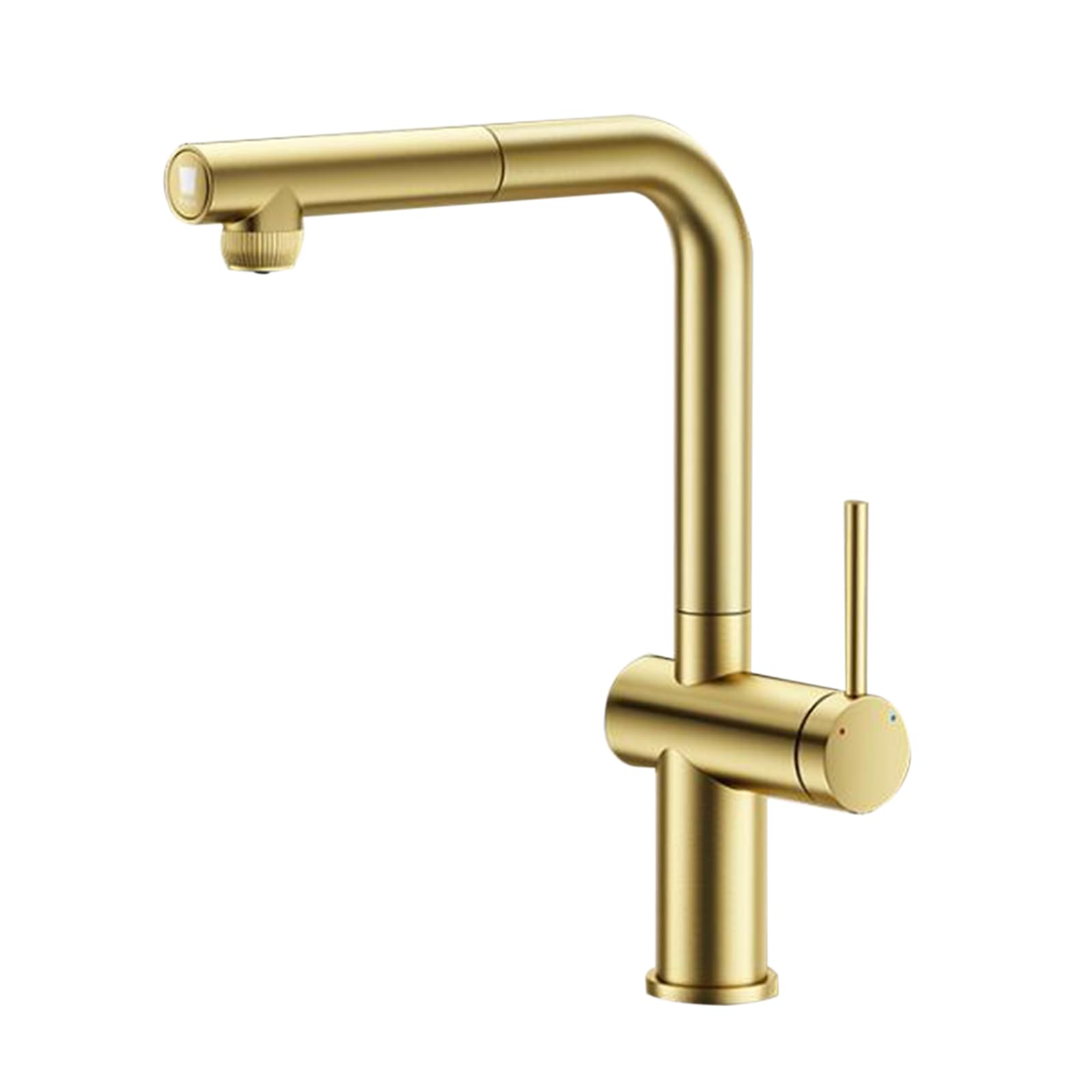 ZQFHSX Kitchen Mixer Tap, Pull Out Brass Swivel Faucet in and Chrome Finish