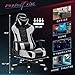 Devoko Ergonomic Gaming Chair Racing Style Adjustable Height High Back PC Computer Chair with Headrest and Lumbar Support Executive Office Chair (White)