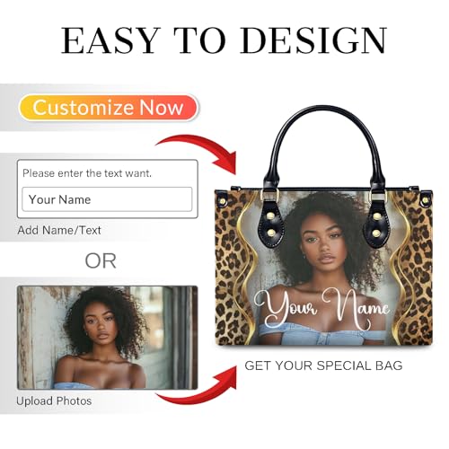 Bolso personalizado para mujer tote de cuero PU miniatura 4